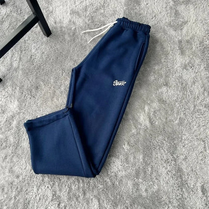 Autumn and Winter Street Casual Loose High-waisted Sweatpants Men