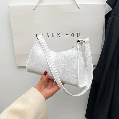 Y2k Vintage Women Underarm Bag Korean Casual Cute White Shoulder Bag Ladies Slings