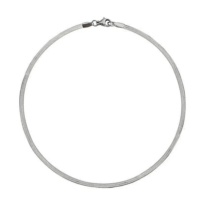 Fashion Stainless Steel Necklace For Women 3MM/4MM/5MM Wide Snake Chain Choker Men Trendy Party Jewelry Accessories