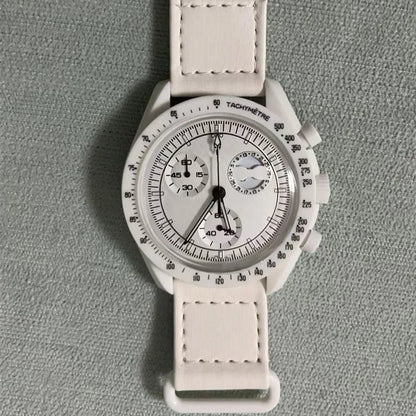 2025 Newest High Quality Wantch Men's and Women's Moon Mercury Quartz Chronograph Watch Celestial Galaxy Dial 6-Hand Hot Sale