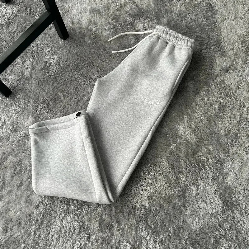Autumn and Winter Street Casual Loose High-waisted Sweatpants Men