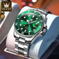OLEVS 6650 Men Watch Classic Original Automatic Mechanical Watch For Man Zircon Scale  Waterproof Luminous Stainless Steel Reloj