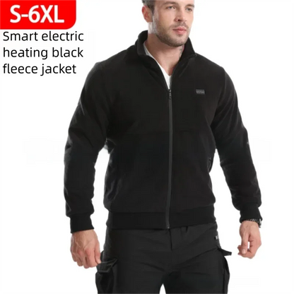 Men's Winter Smart USB Constant Temperature Graphene Fleece Warmth Coat