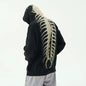 American men centipede pattern sweater vibe hooded