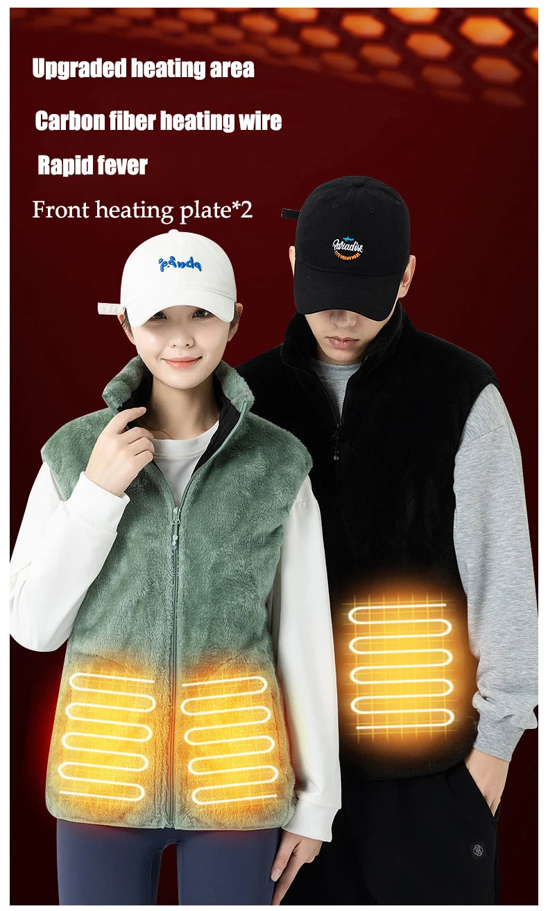 Heating Area Vest Men Women Winter