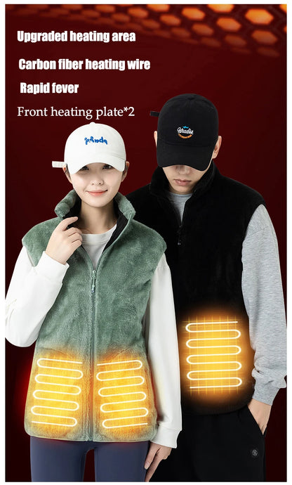 Heating Area Vest Men Women Winter
