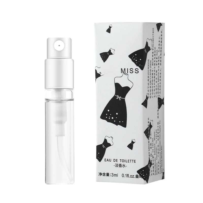 3ml JEAN MISS Pheromone Perfume Eau De Toilette for Women Men Atomizer Art Printed Packaging Lady Sample Long Lasting Perfume