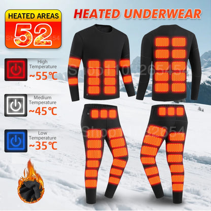 New 52 Areas Heated Underwear Winter