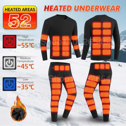 New 52 Areas Heated Underwear Winter
