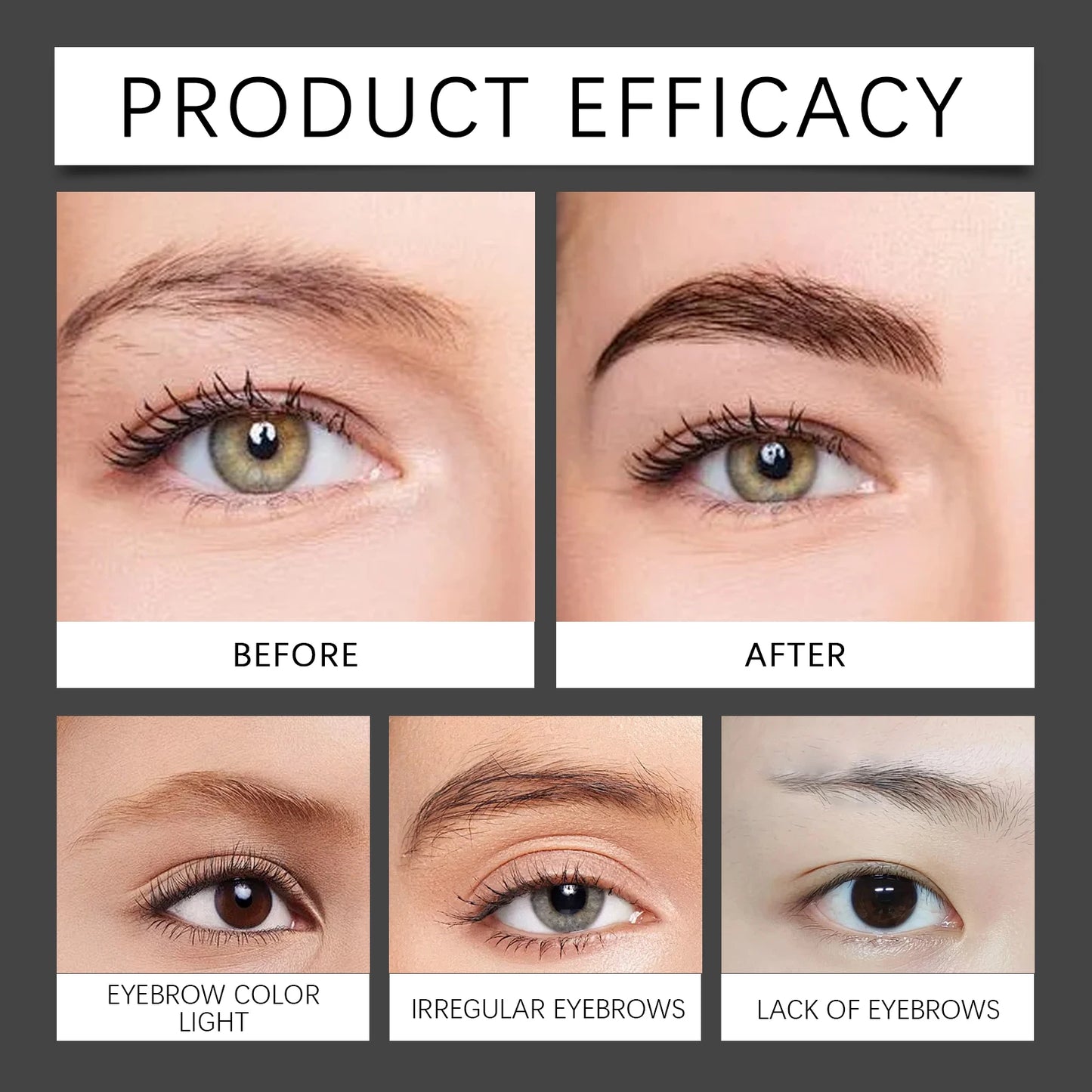 EELHOE 4 Forks Waterproof Eyebrow Pencil Long Lasting
