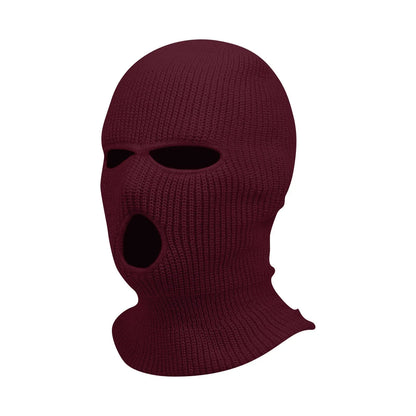 Motorcycle Windproof Full Face Knit Hats Custom SkiMask Men Warm Wool