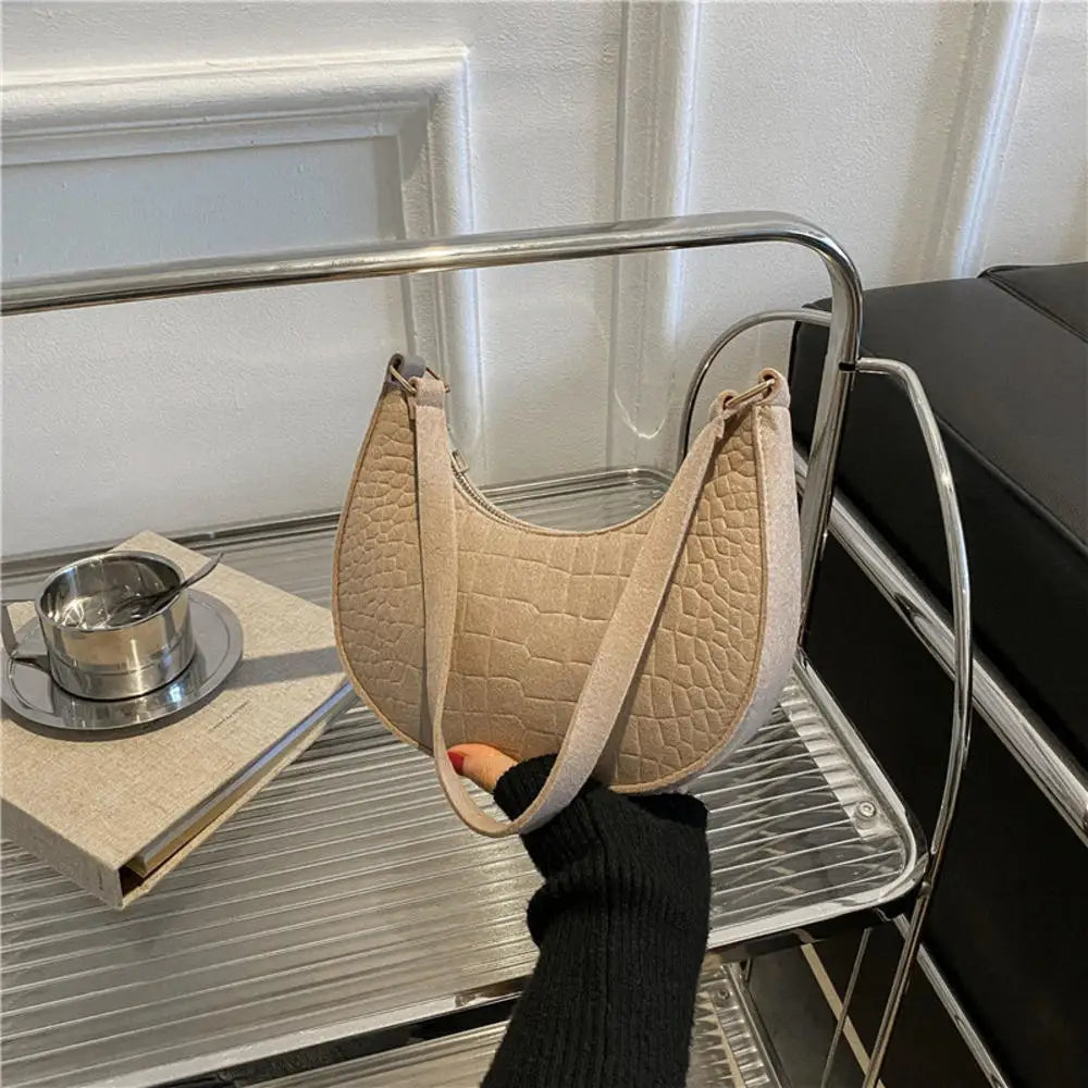 Y2k Vintage Women Underarm Bag Korean Casual Cute White Shoulder Bag Ladies Slings