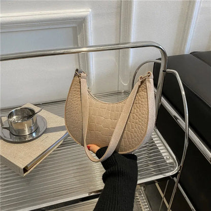 Y2k Vintage Women Underarm Bag Korean Casual Cute White Shoulder Bag Ladies Slings