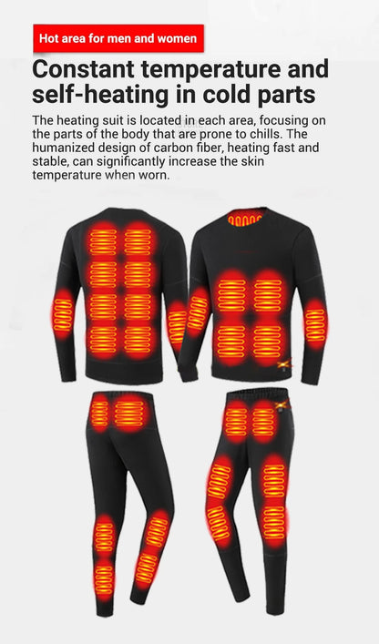 New 52 Areas Heated Underwear Winter