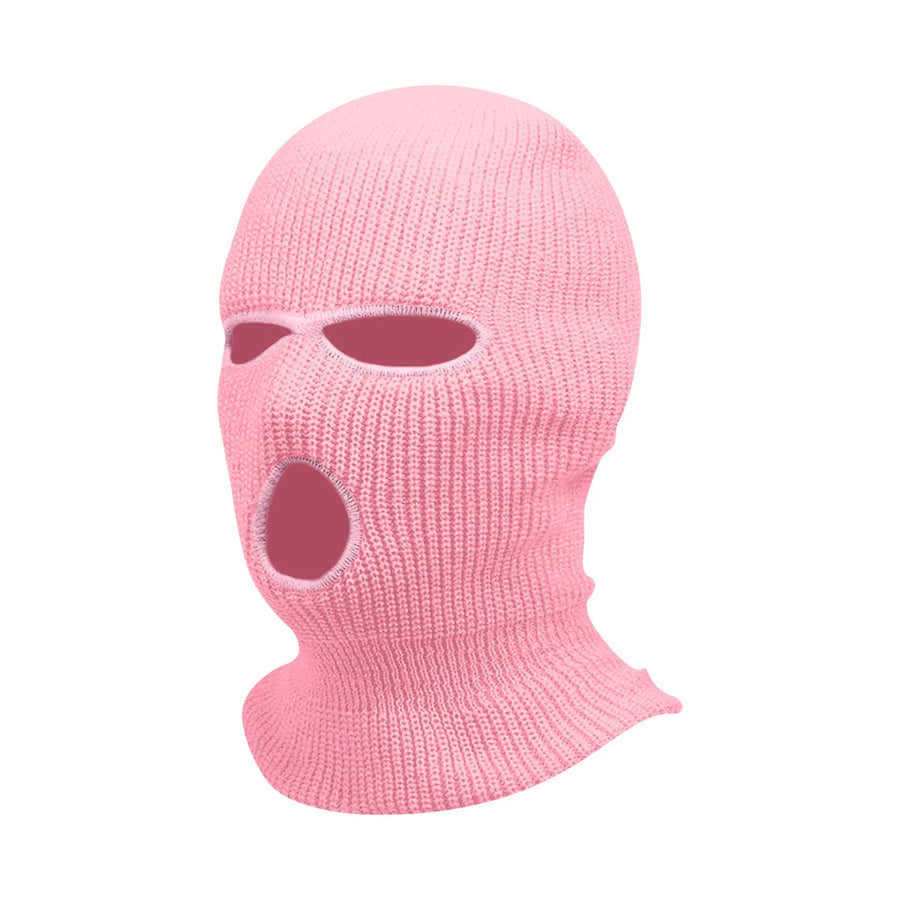 Motorcycle Windproof Full Face Knit Hats Custom SkiMask Men Warm Wool