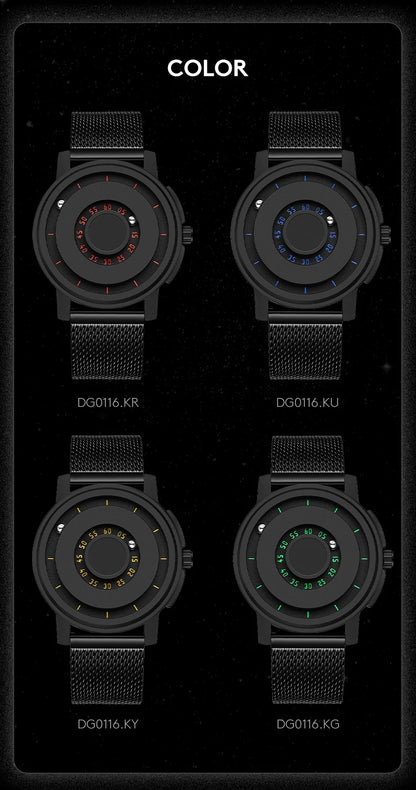 Alloy Magnetic Levitation Hands Watch For Men 3 ATM Waterproof Quartz Movement Quartz Watches