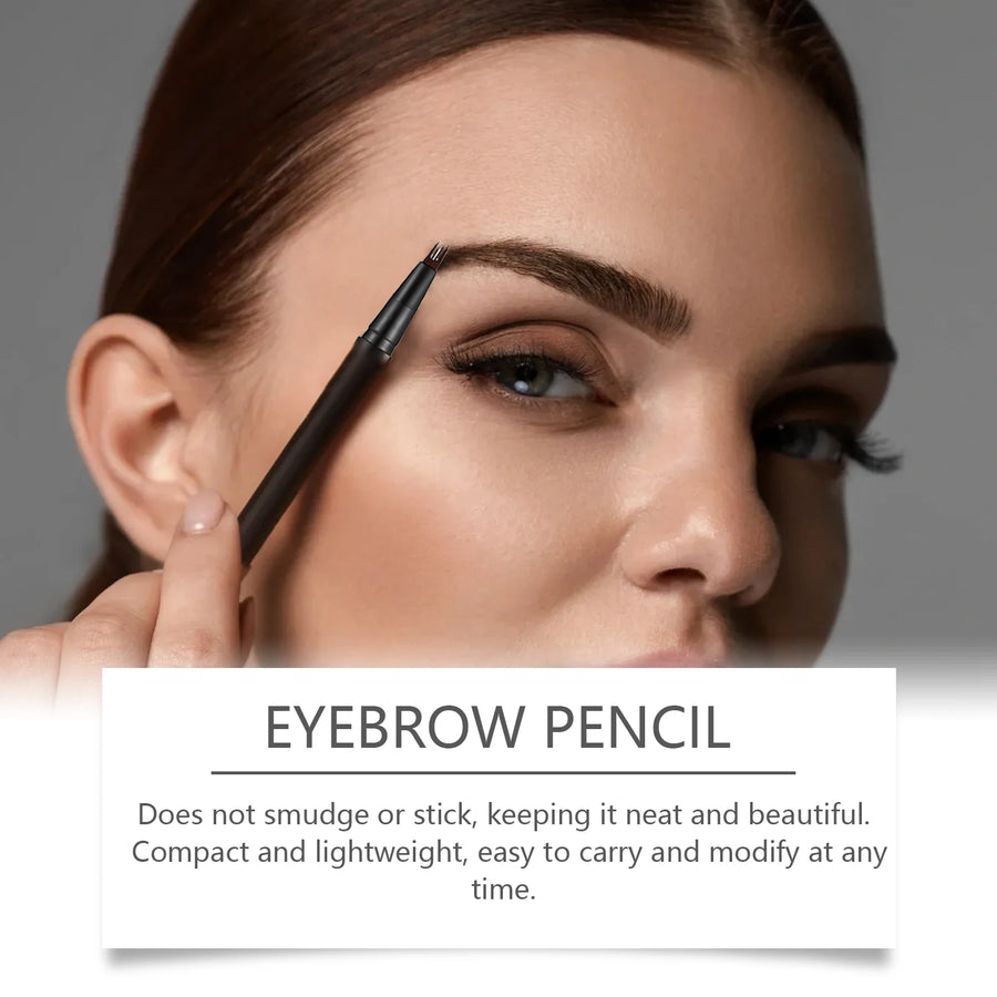 EELHOE 4 Forks Waterproof Eyebrow Pencil Long Lasting