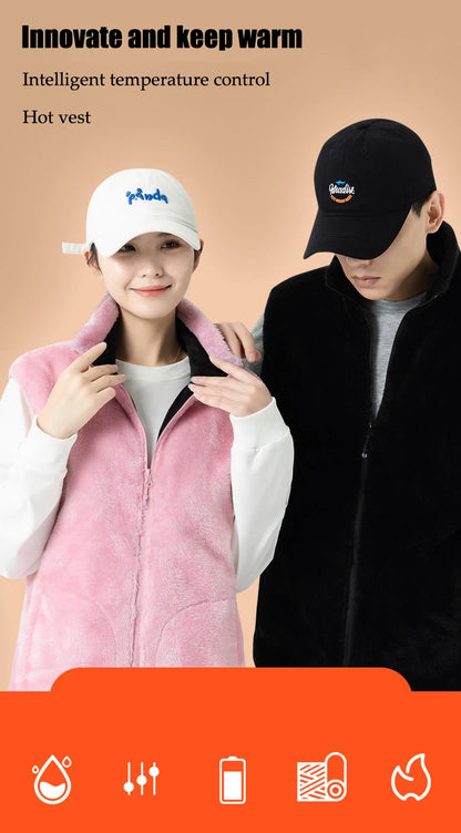 Heating Area Vest Men Women Winter