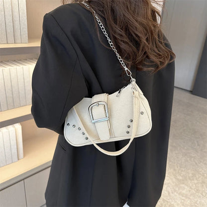 Y2k Vintage Women Underarm Bag Korean Casual Cute White Shoulder Bag Ladies Slings