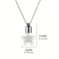 Glass Perfume Vial Pendant Wishing Bottle Clear Charm Glass Bottle Necklace Jewelry Gifts Glass Bottle Necklace TransparentGlass