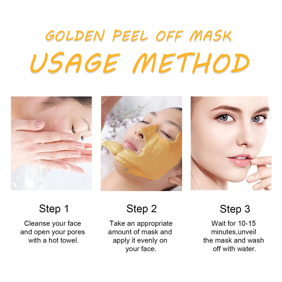 24K Gold Foil Peel-Off Facial Mask