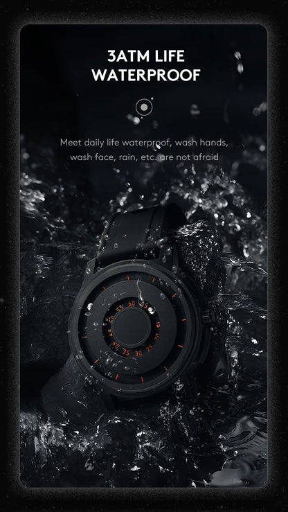 Alloy Magnetic Levitation Hands Watch For Men 3 ATM Waterproof Quartz Movement Quartz Watches