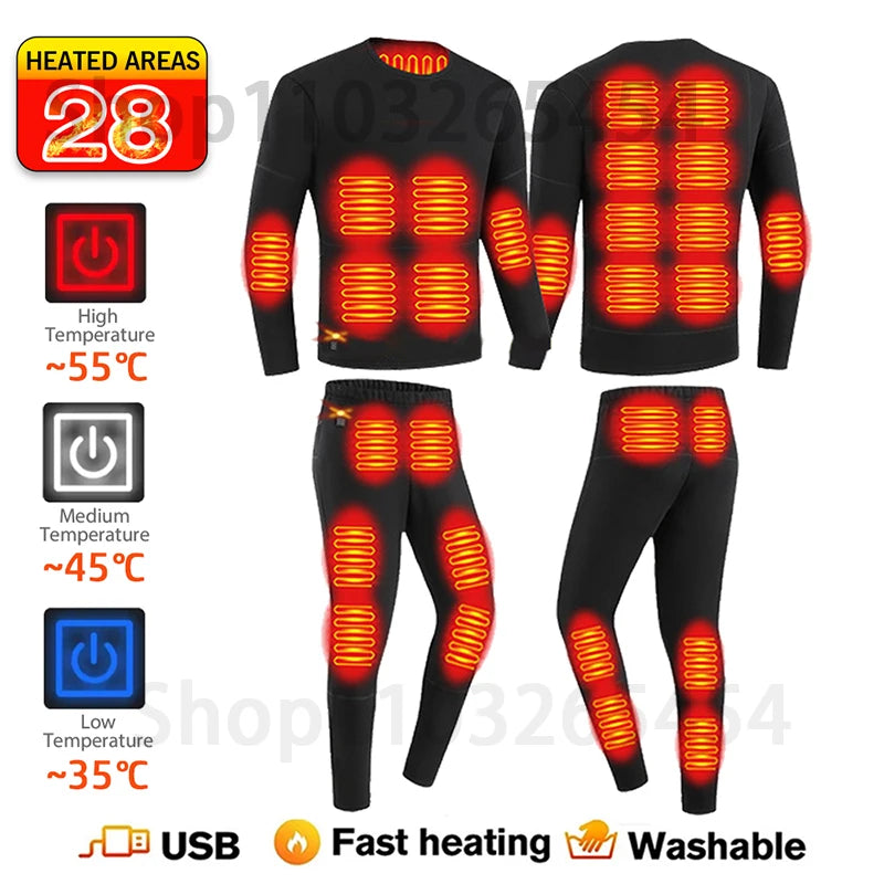 New 52 Areas Heated Underwear Winter