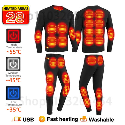New 52 Areas Heated Underwear Winter
