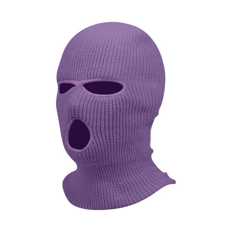 Motorcycle Windproof Full Face Knit Hats Custom SkiMask Men Warm Wool
