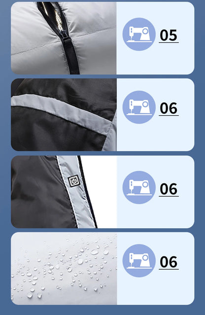 Waterproof Thickened Heated Coat Winter