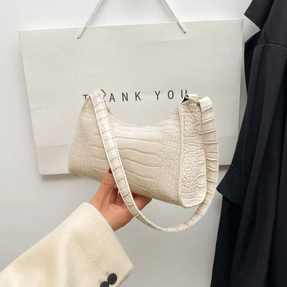 Y2k Vintage Women Underarm Bag Korean Casual Cute White Shoulder Bag Ladies Slings