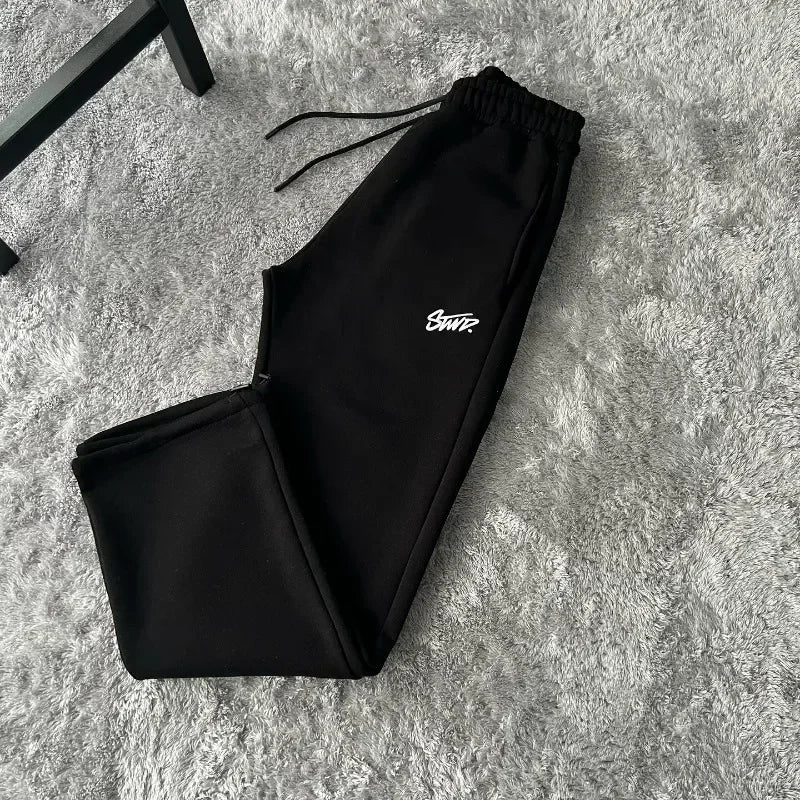 Autumn and Winter Street Casual Loose High-waisted Sweatpants Men