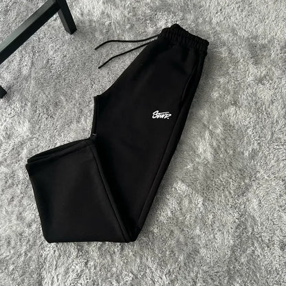 Autumn and Winter Street Casual Loose High-waisted Sweatpants Men